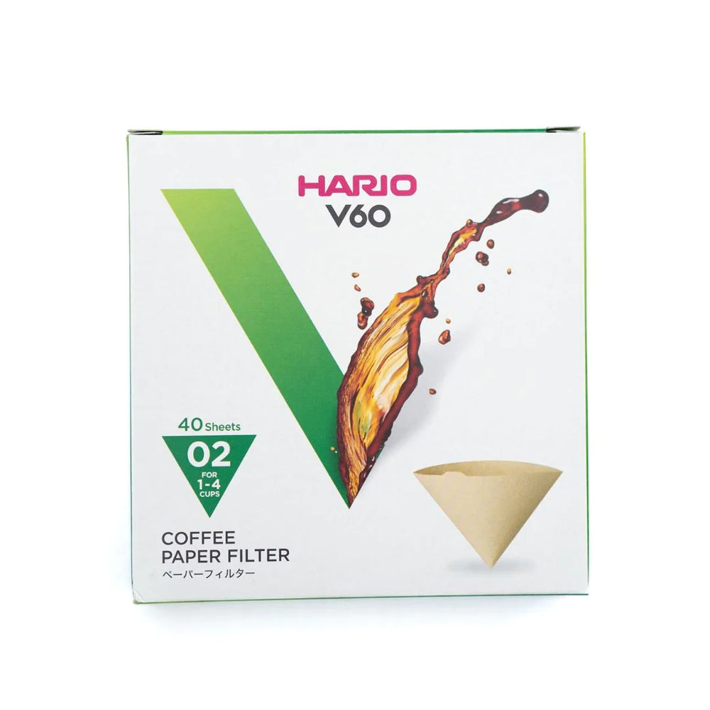 Hario V60 Filters 2 Cup - Unbleached