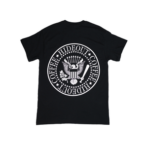 Ramones T Shirt in Black by Hideout Coffee hideoutcoffeeco